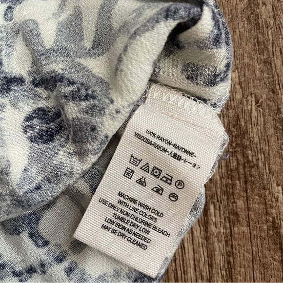 Free People Beach Day Mini Dress Halter Neck Blue  Print Size XS - Picture 6 of 6